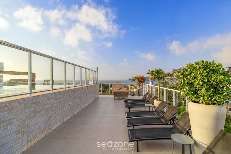 Hermoso estudio a 240m del mar en Bombinhas VEC311