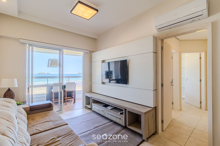 Apartamento Pé na Areia c/ Churrasqueira EAR0411