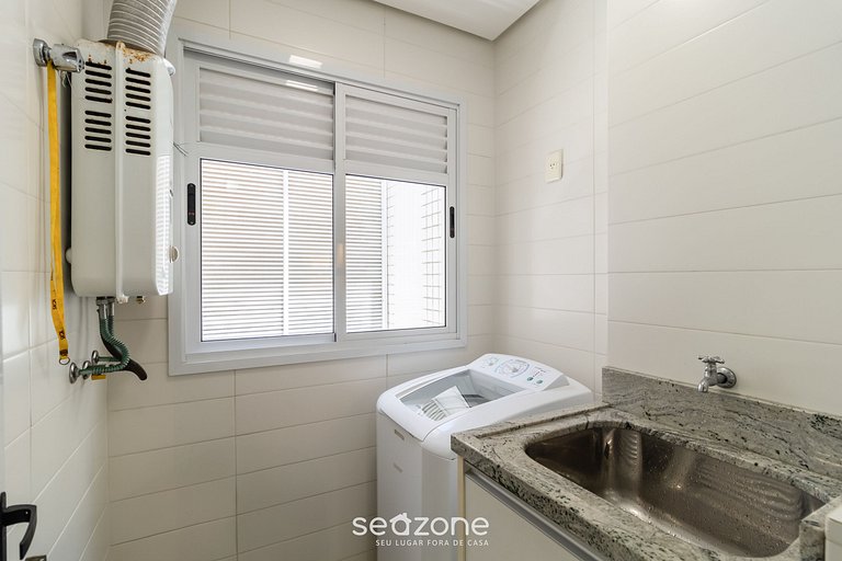 Apartamento Pé na Areia c/ Churrasqueira EAR0411