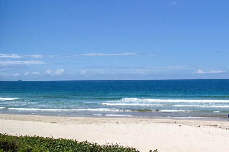 Apartamento Pé na Areia con barbacoa EAR0411