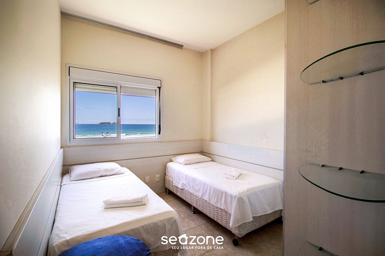 Apartamento Pé na Areia con barbacoa EAR0411