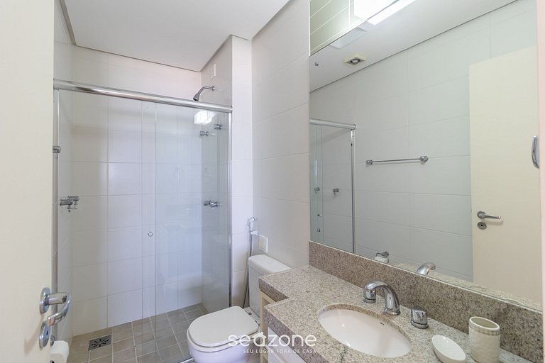 Apartamento Pé na Areia con barbacoa EAR0411