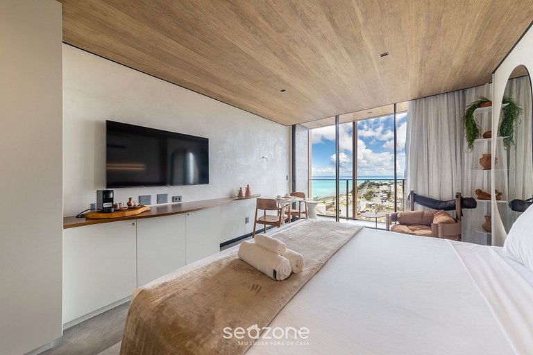 Belo Aconchego com Vista Lateral p/ Mar NWT1419
