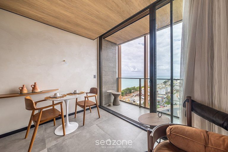 Belo Aconchego com Vista Lateral p/ Mar NWT1419