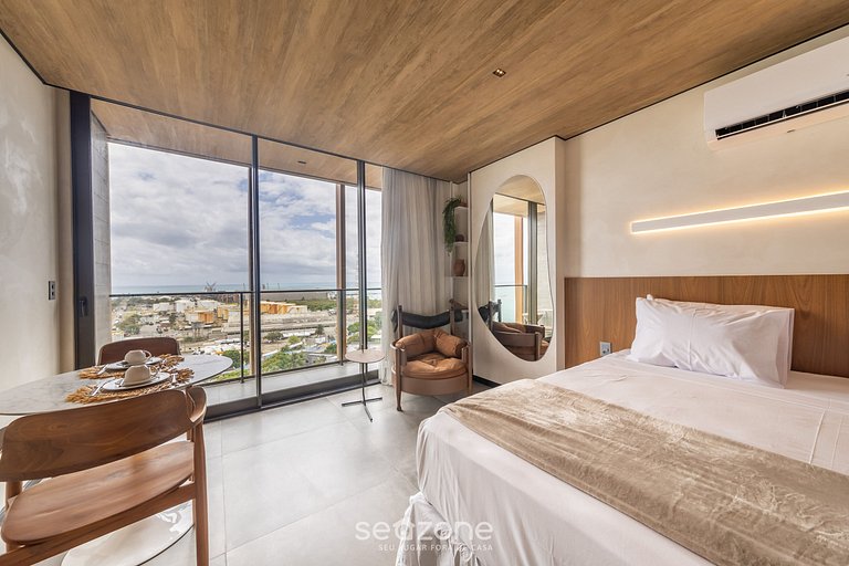 Belo Aconchego com Vista Lateral p/ Mar NWT1419