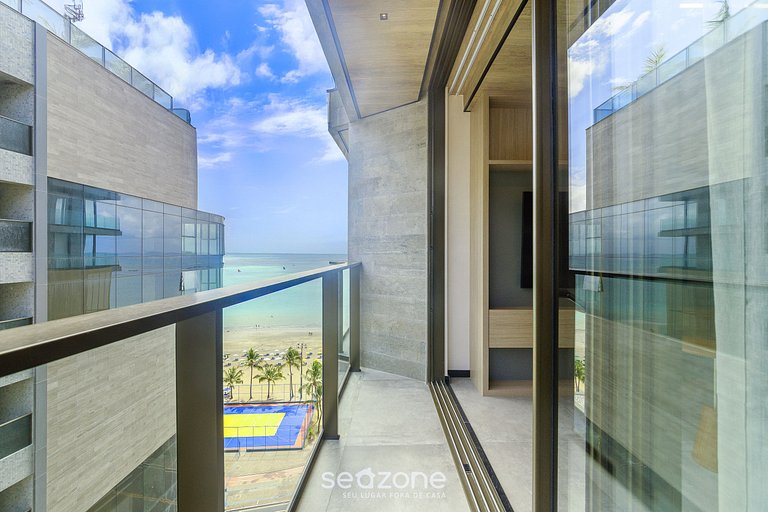 Comodidad con piscina y vista lateral mar NWT1306