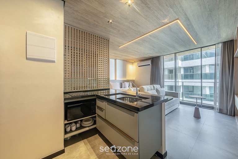 Conforto c/ piscina e vista lateral p/ mar NWT1306