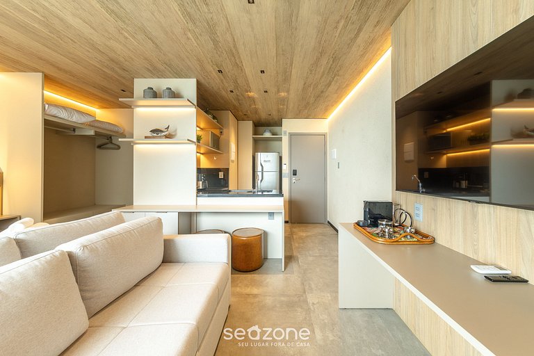 Hermoso estudio con vista lateral p/ mar NWT1309