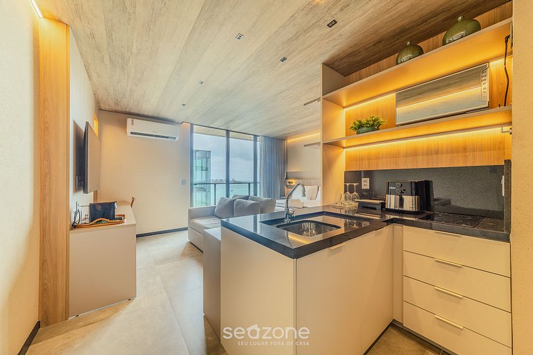 Hermoso estudio con vista lateral p/ mar NWT1309