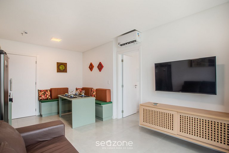 Apto c/ piscina y vista mar 280m playa MHF1207