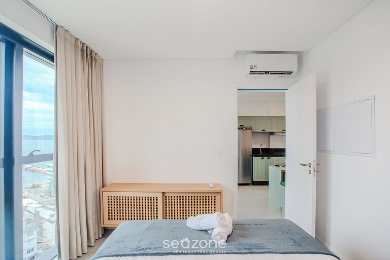 Apto c/ piscina y vista mar 280m playa MHF1207