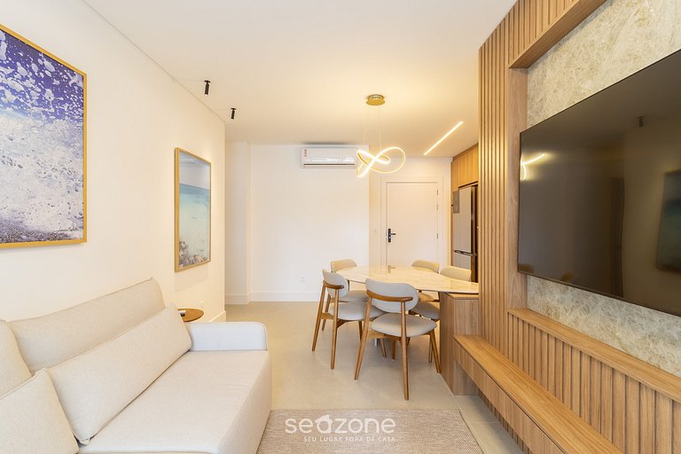 Apto novo c/ churrasqueira a 300m da Praia BEL0201