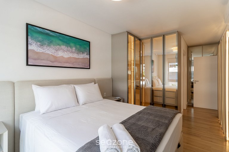 Apto nuevo con parrilla a 300m de la playa BEL0201