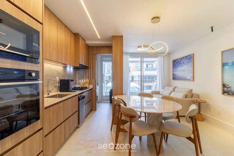 Apto nuevo con parrilla a 300m de la playa BEL0201