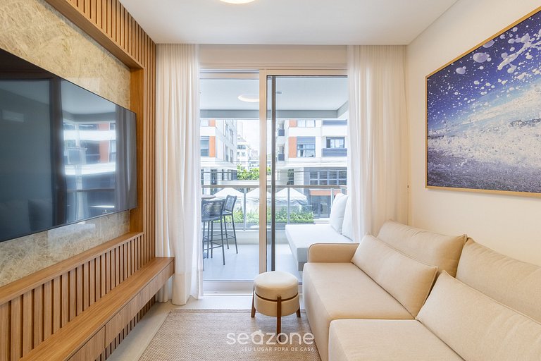 Apto nuevo con parrilla a 300m de la playa BEL0201