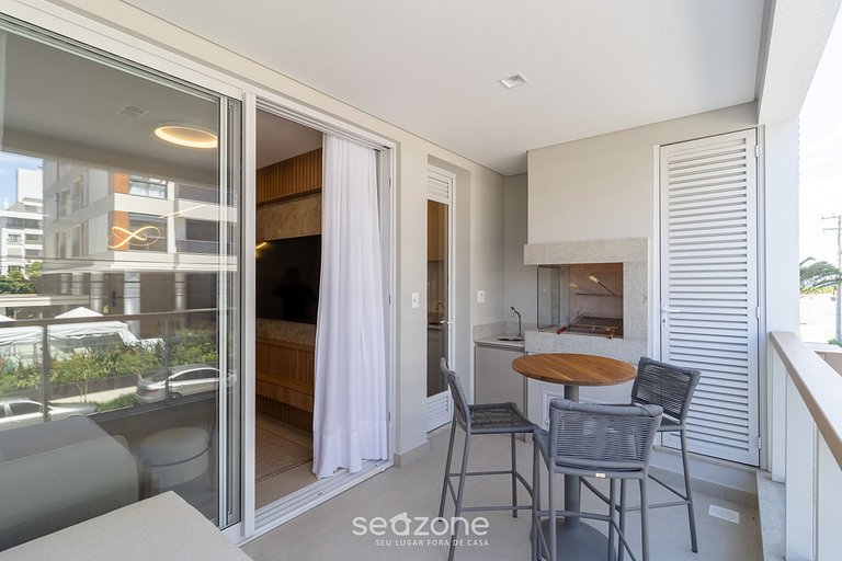 Apto nuevo con parrilla a 300m de la playa BEL0201