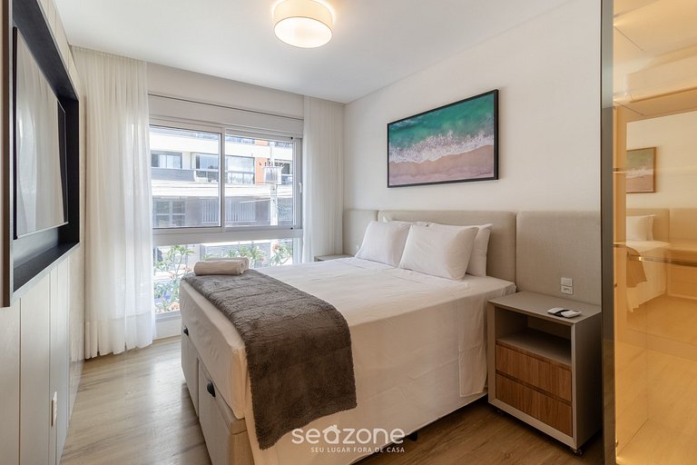 Apto nuevo con parrilla a 300m de la playa BEL0201