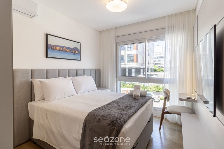 Apto nuevo con parrilla a 300m de la playa BEL0201