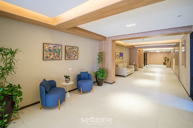 Apto en Cond. c/ Piscina 750 m de la Playa SMT0503