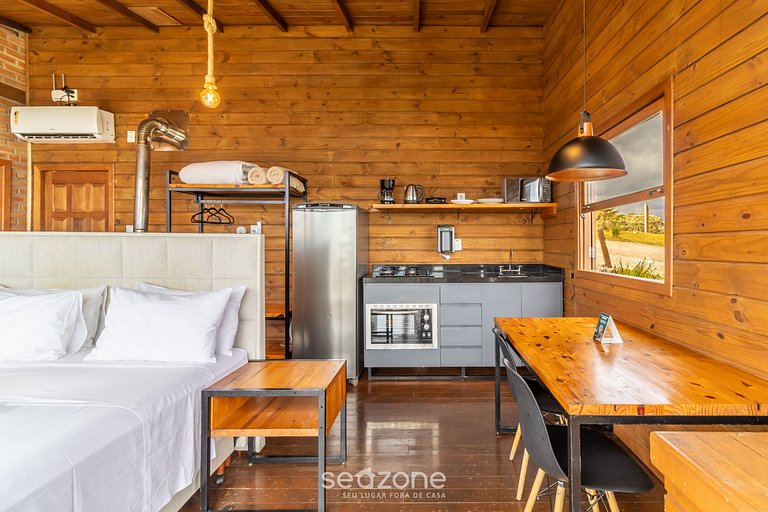 Charmosa cabana com vista incrível na serra VST005