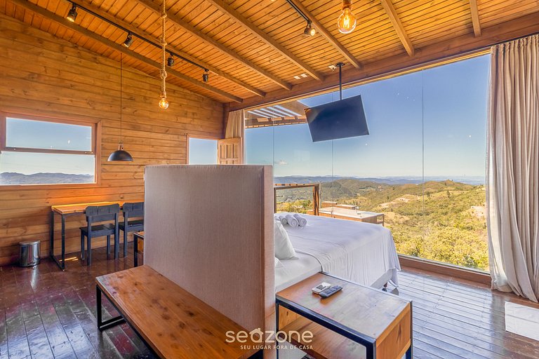 Cabaña con fantástica vista y jacuzzi VST007