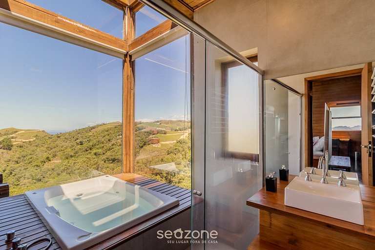 Cabaña con fantástica vista y jacuzzi VST007