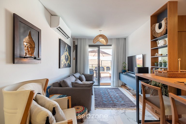 Precioso Apart Zen en Playa con Jacuzzi IBC0205