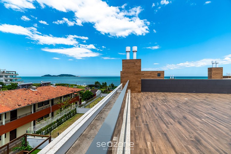 Lindo Apto Zen Pé na Areia com Jacuzzi em IBC0205