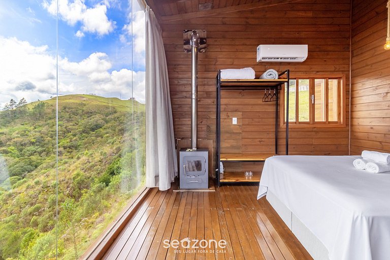 Cabana na serra com linda vista VST012