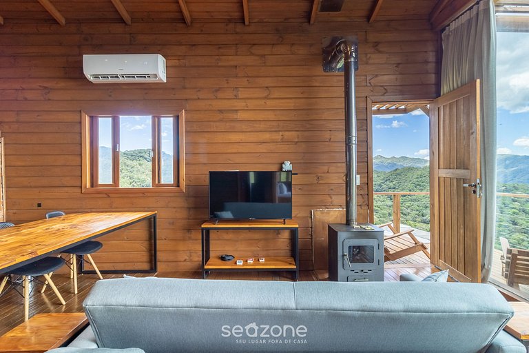 Cabana na serra com linda vista VST012