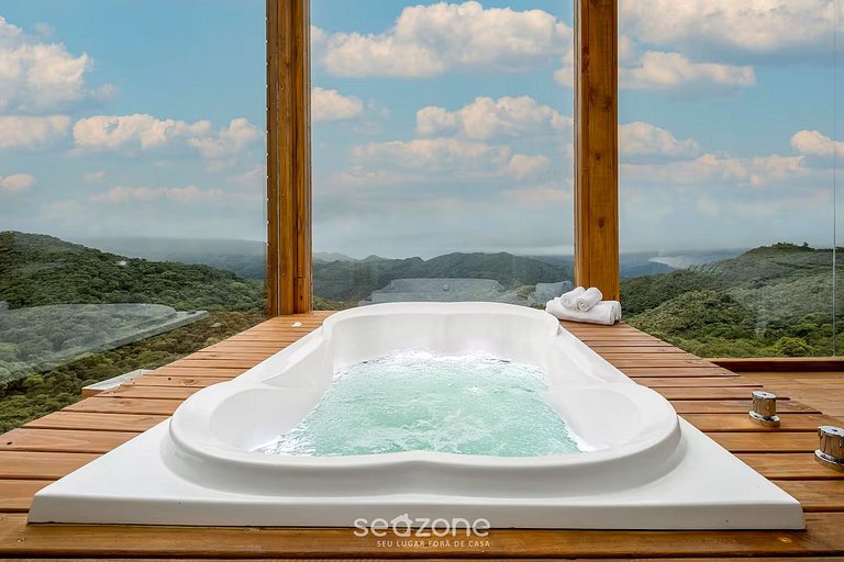 Hermosa Cabaña con Jacuzzi en la Montaña VST013