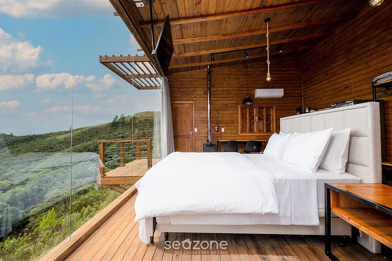 Hermosa Cabaña con Jacuzzi en la Montaña VST013