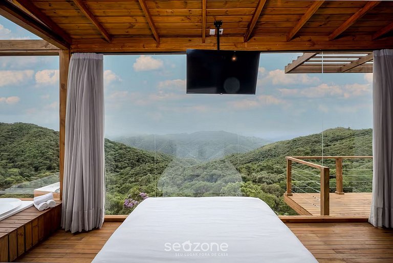 Hermosa Cabaña con Jacuzzi en la Montaña VST013