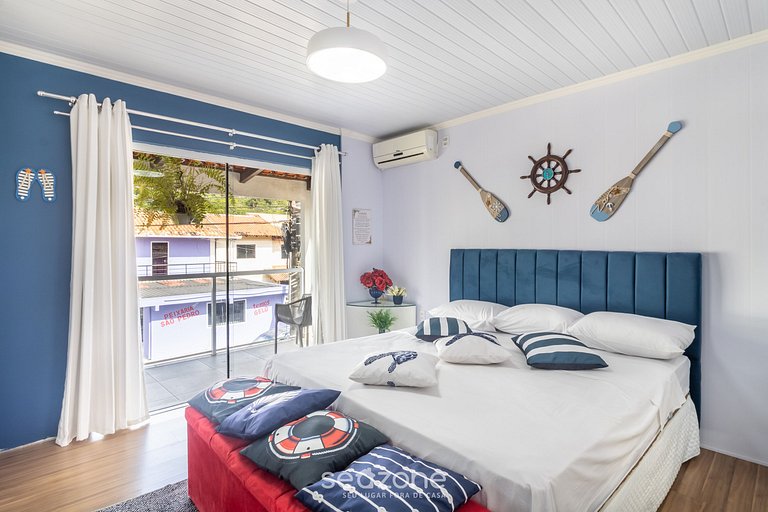 Piso con balcón, 3 dorm. cerca de la playa RSU3842