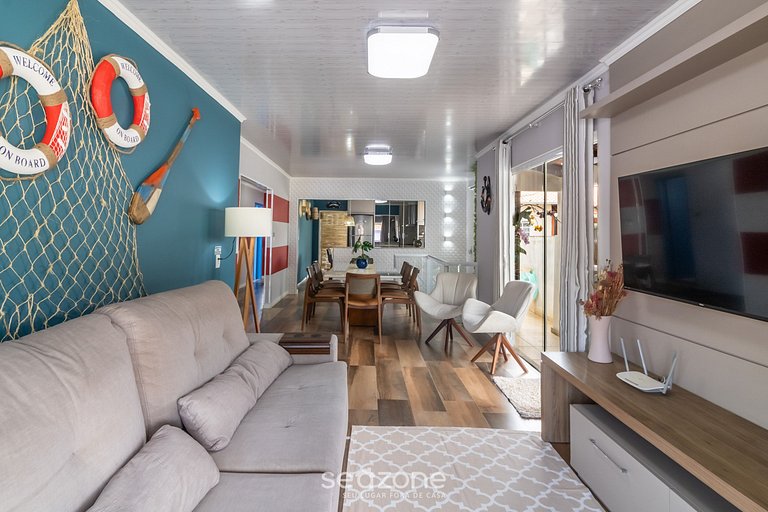 Piso con balcón, 3 dorm. cerca de la playa RSU3842