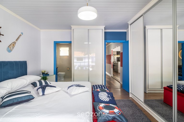 Piso con balcón, 3 dorm. cerca de la playa RSU3842