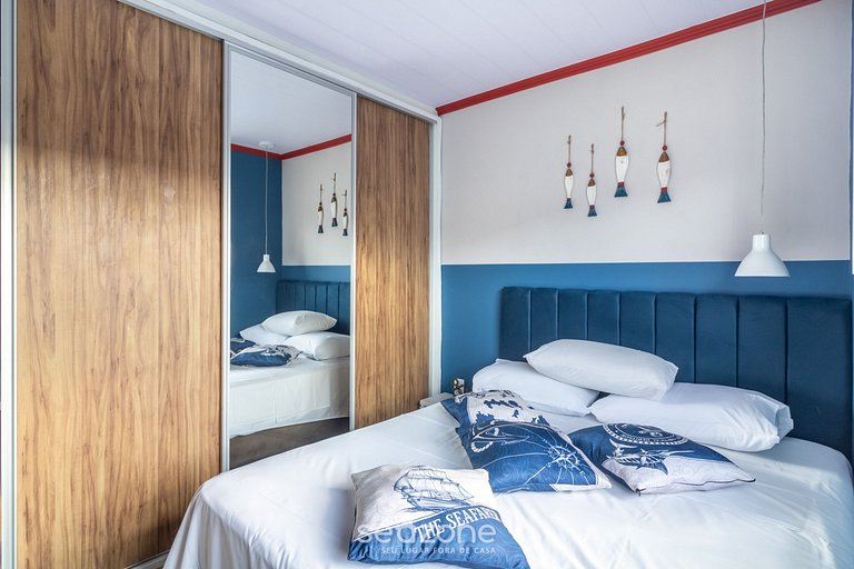 Piso con balcón, 3 dorm. cerca de la playa RSU3842