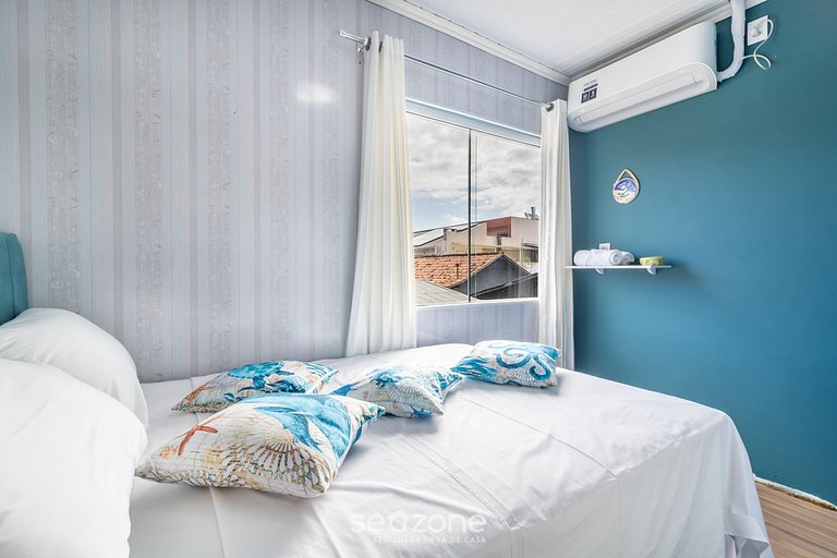 Piso con balcón, 3 dorm. cerca de la playa RSU3842