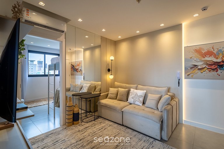 Apto Vista Mar cond. c/ piscina 280m praia MHF1408