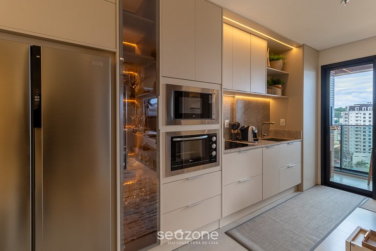 Apto vista mar cond. c/ piscina 280m playa MHF1408