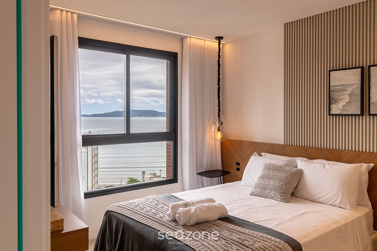 Apto vista mar cond. c/ piscina 280m playa MHF1408