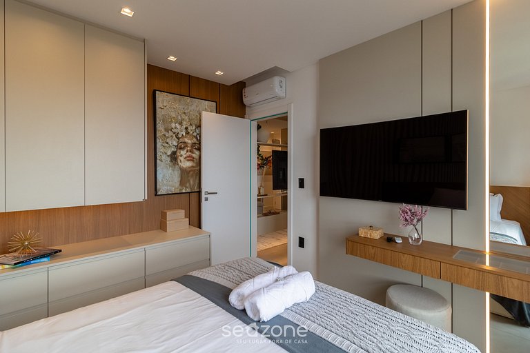 Apto Vista Mar cond. c/ piscina 280m praia MHF1408