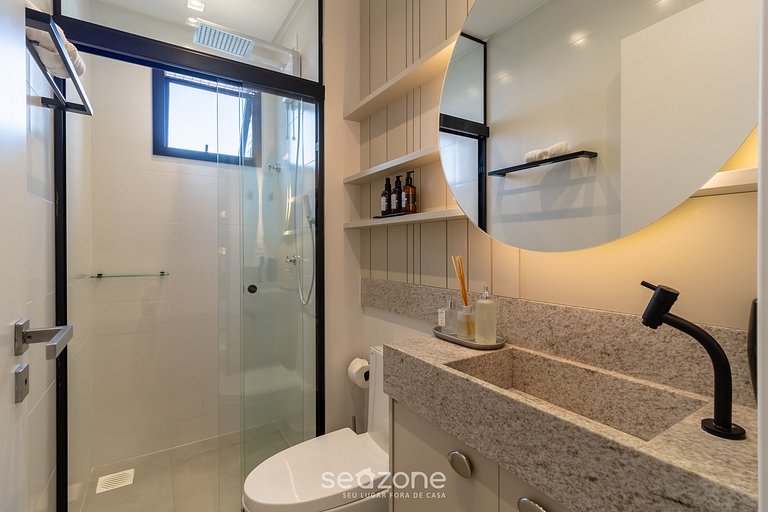 Apto vista mar cond. c/ piscina 280m playa MHF1408