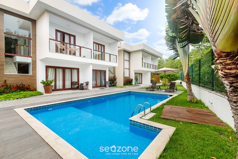 Casa c/ piscina a 180m da Praia em Arraial PBR0003