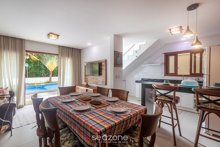 Casa c/ piscina 180m de Playa en Arraial PBR0003