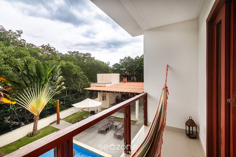 Casa c/ piscina a 180m da Praia em Arraial PBR0003