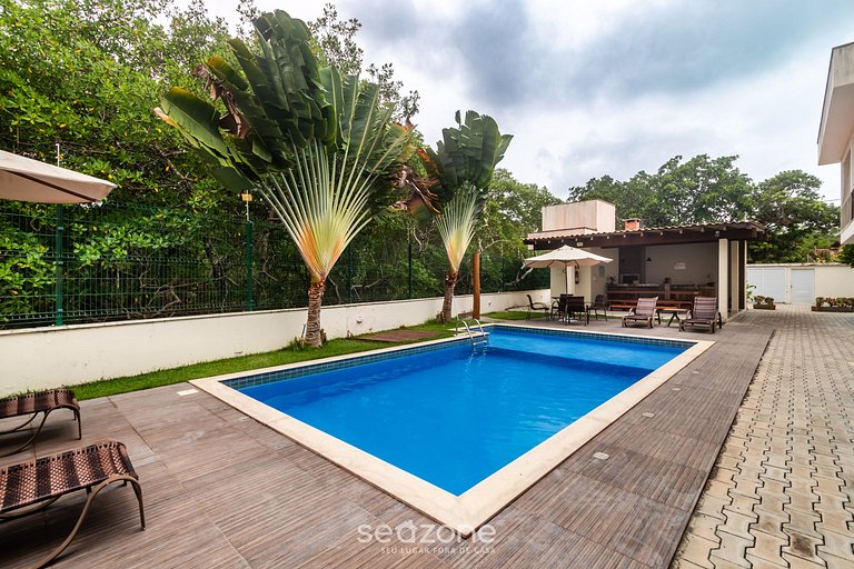 Casa c/ piscina 180m de Playa en Arraial PBR0003