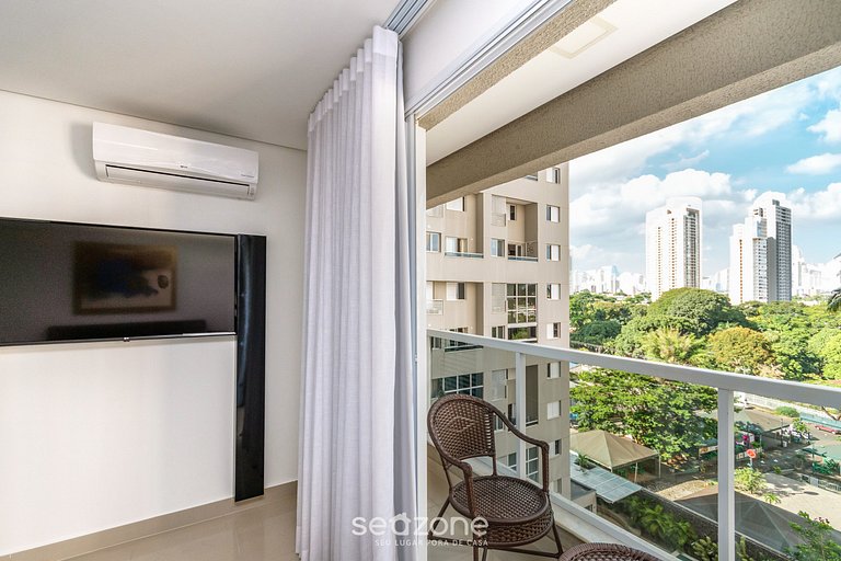 Flat equipado y c/ balcón, Setor Bueno - TXP0606
