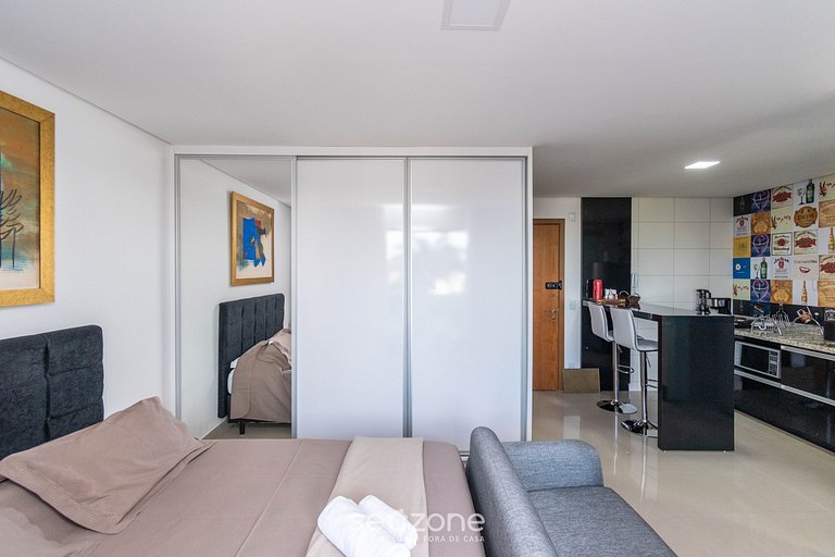 Flat equipado y c/ balcón, Setor Bueno - TXP0606