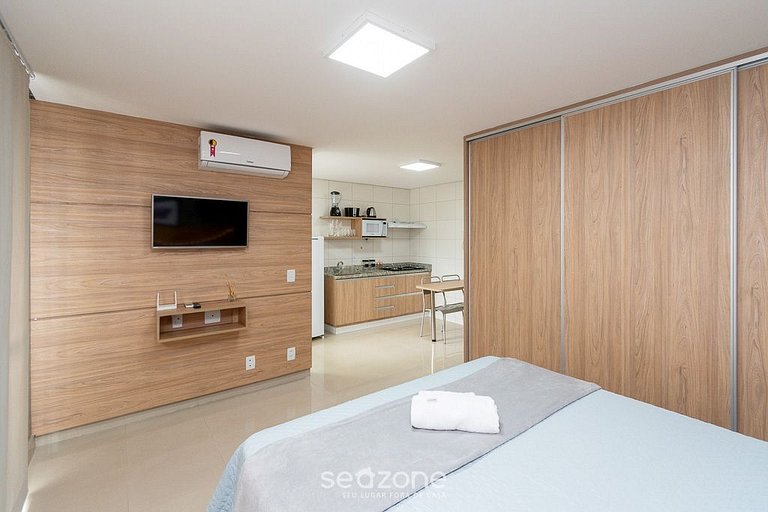 TH608 Charmoso Studio no 6 andar no Setor Bueno - Completo